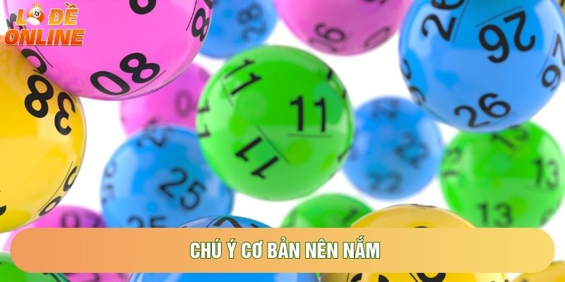 Chú ý cơ bản nên nắm